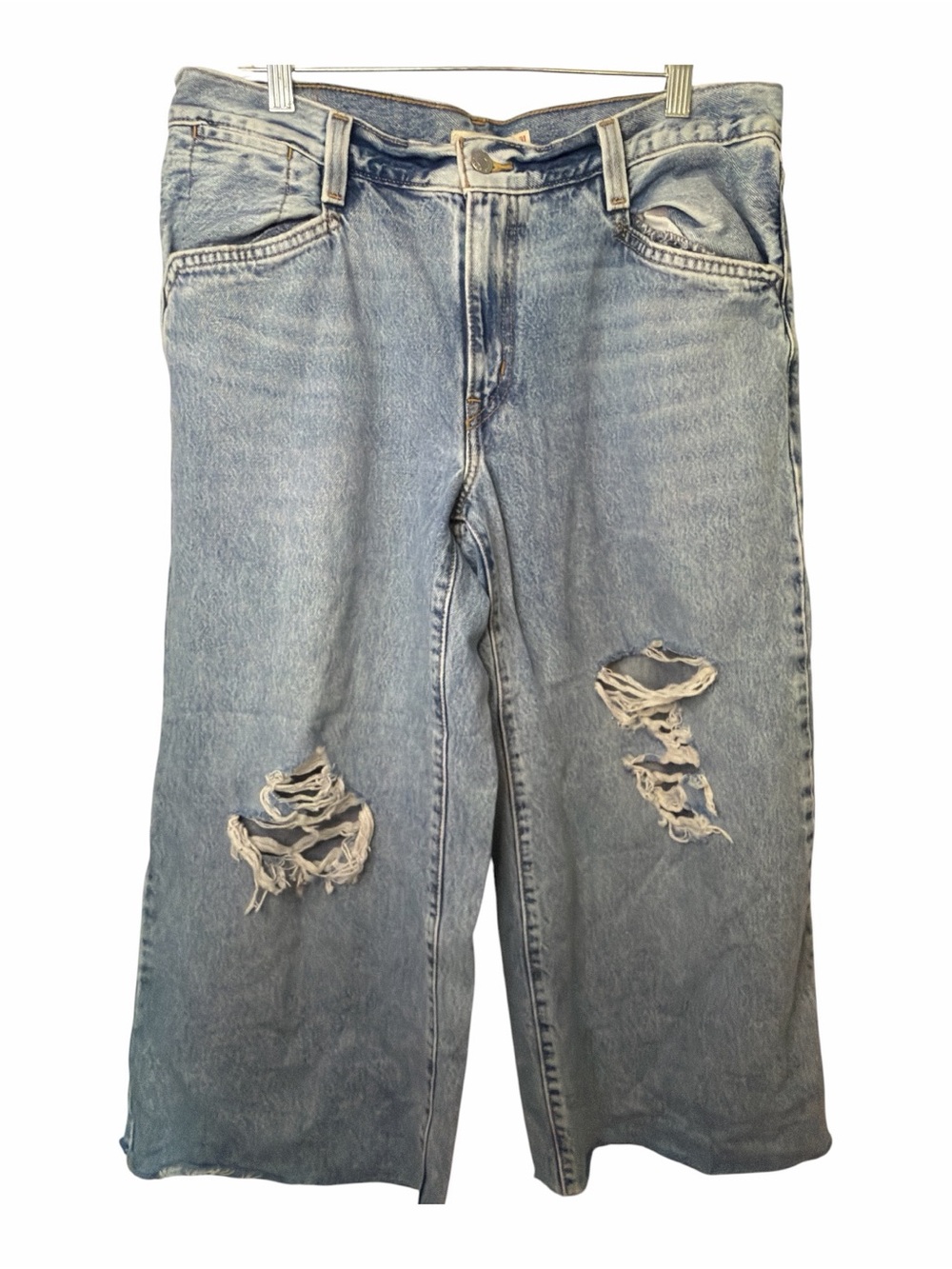 Levi’s ‘94 Wide Leg Baggy Jeans Distressed Cropped
